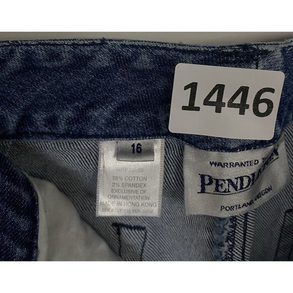 Pendleton Jeans Women's Size 18 Blue Floral Embroidered Bootcut - Picture 10 of 10